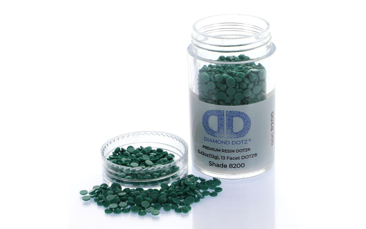 Diamond Dotz Freestyle Gems 2.8mm 12g Blue Green 8200